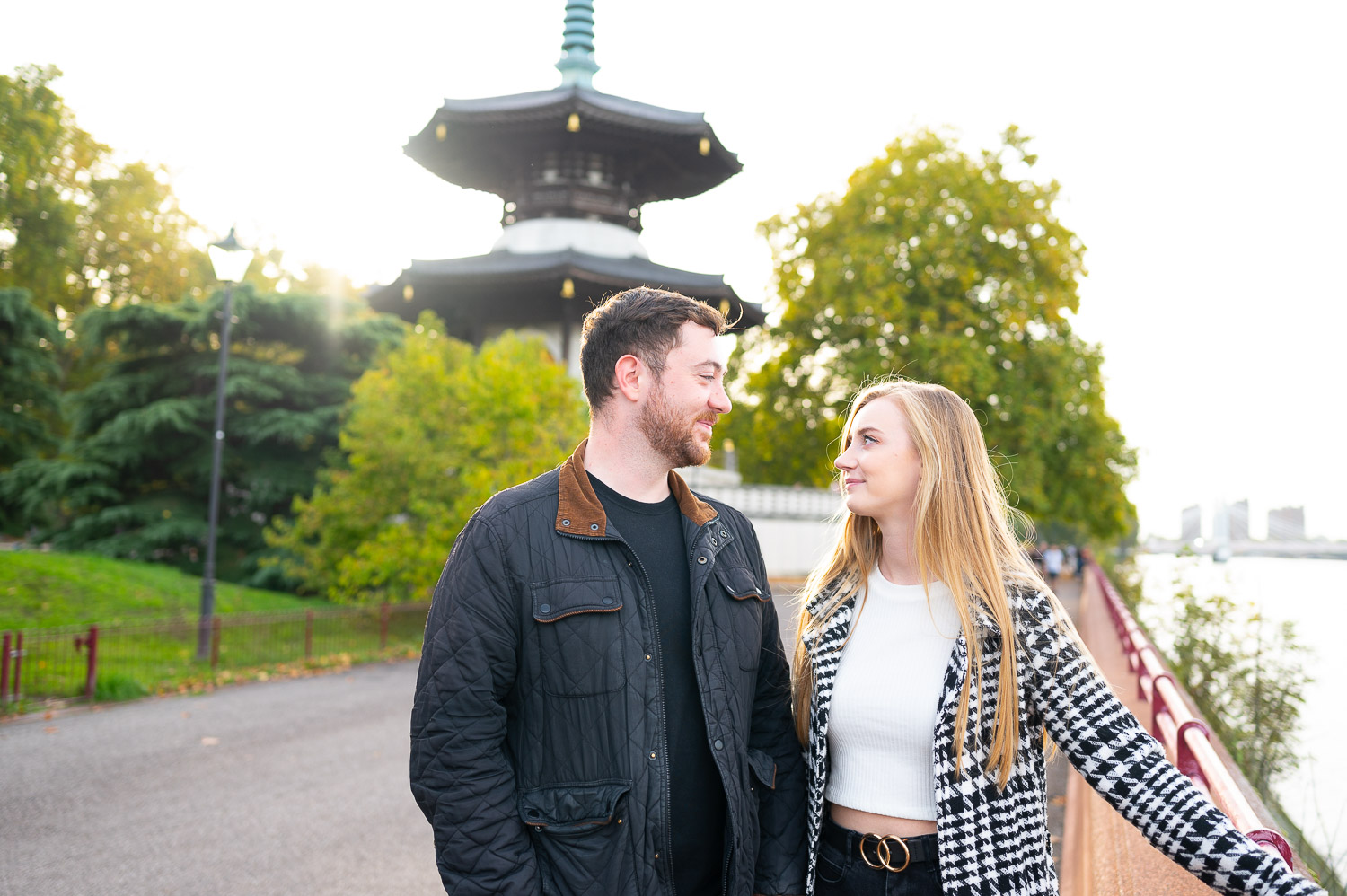 london couple photography captured in battersea park london