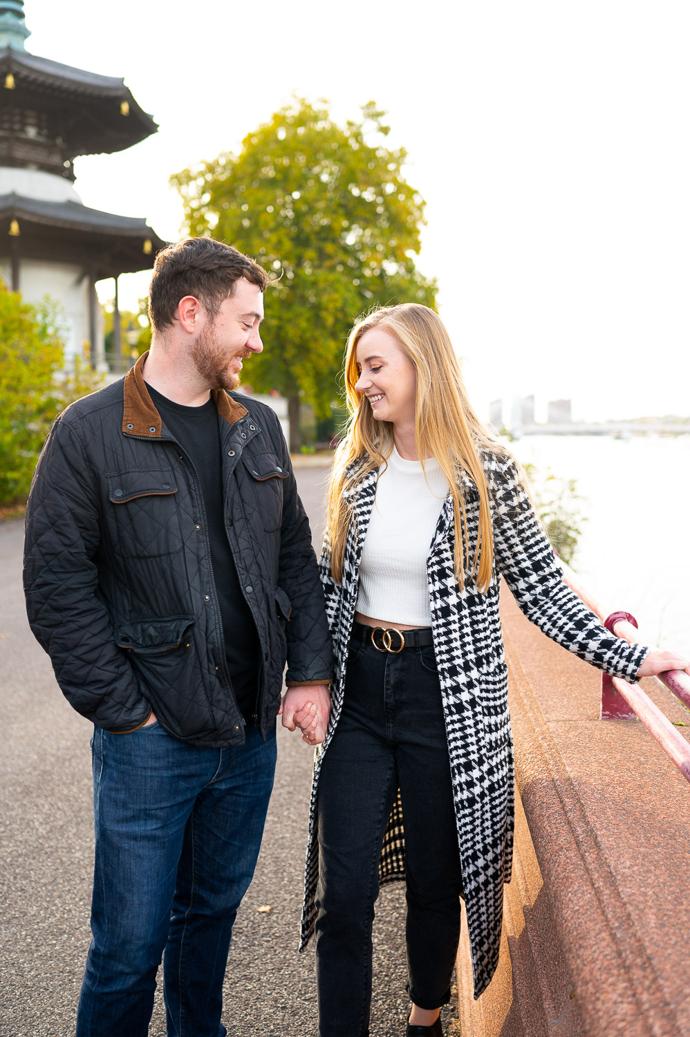 london couple photography captured in battersea park london