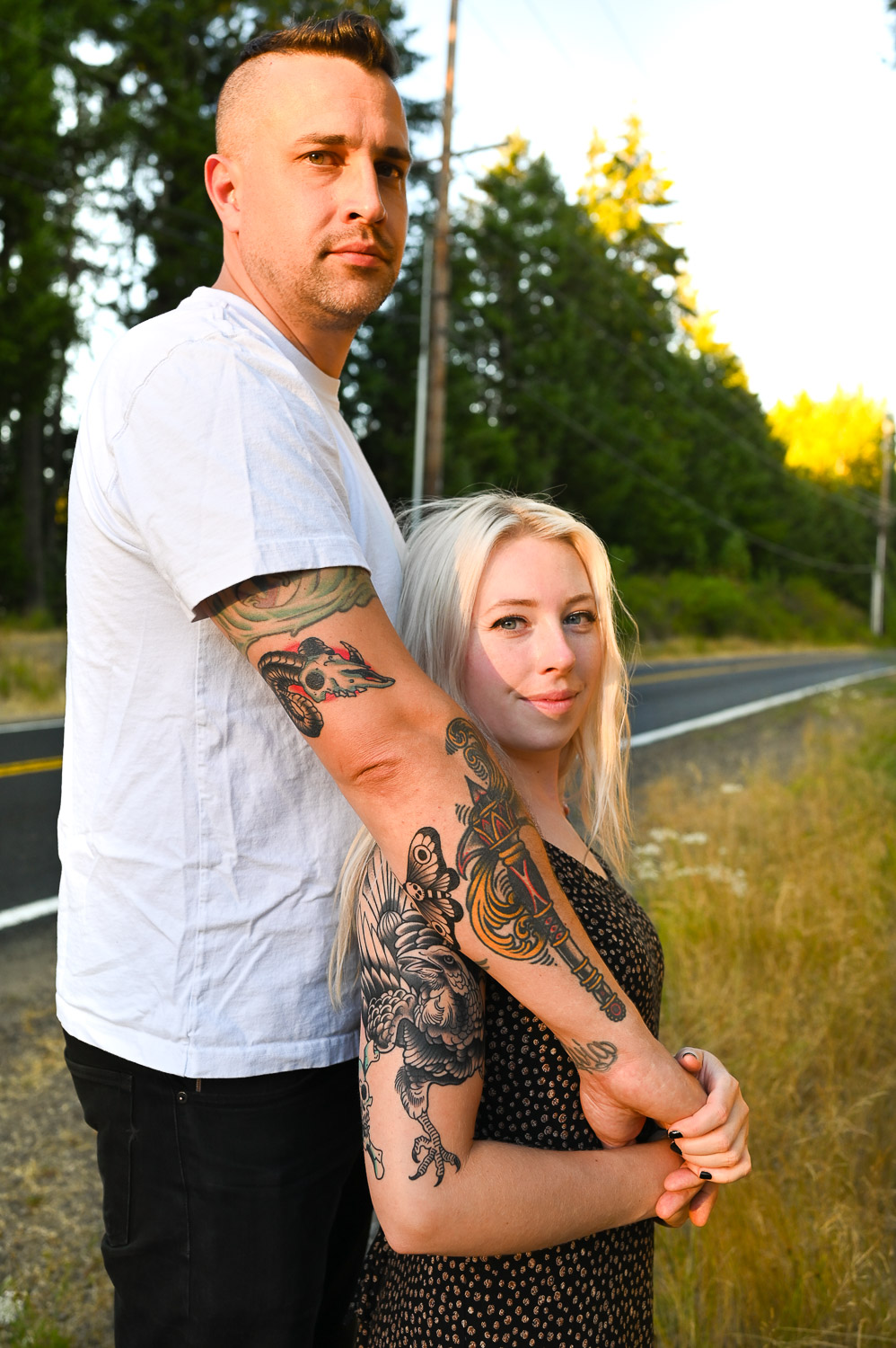washington couples portrait photography inspired by film