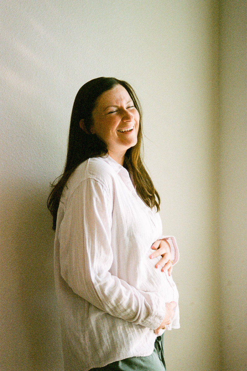 maternity film photos in portland, oregon